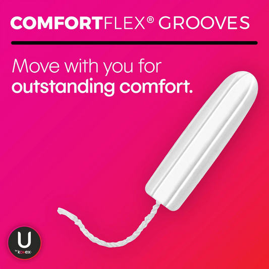 U by Kotex Compact Unscented Tampons Super 32 Count