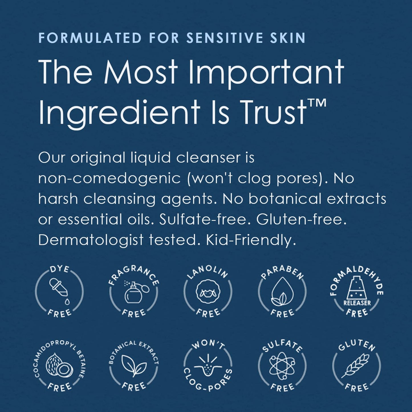 Vanicream Free and Clear Liquid Cleanser for Sensitive Skin 8 fl oz