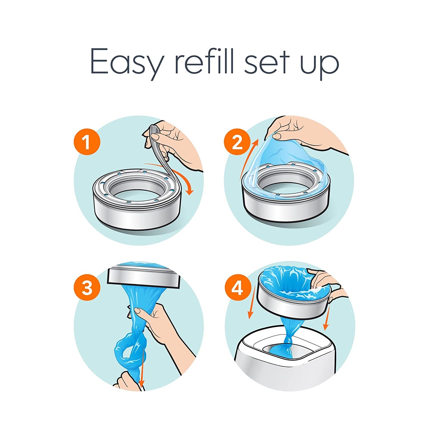 Playtex Baby Diaper Genie 3 Refills Hold Up to 720 Total Diapers PACKAGING MAY VARY