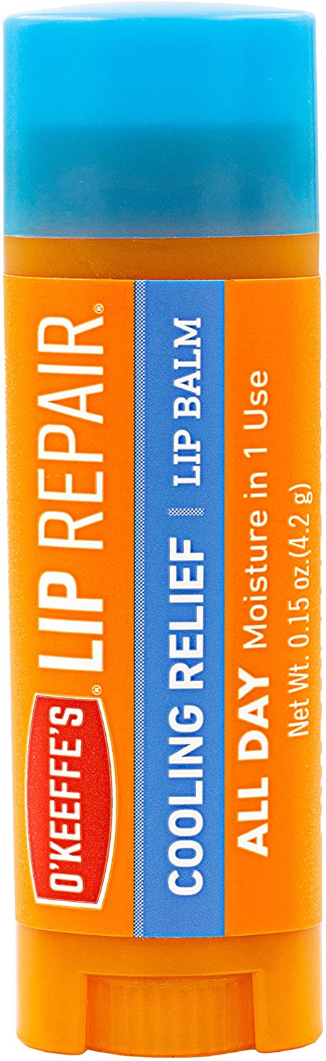 O'Keeffe's Cooling Relief Lip Repair Lip Balm for Dry, Cracked Lips (4.2 g)
