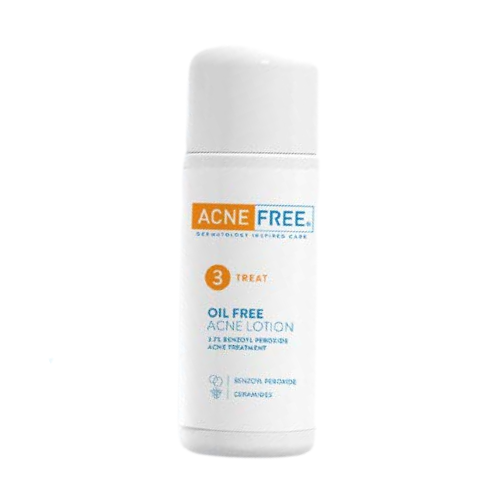 Acne Free Oil Free Acne Lotion 3.7% Benzoyl Peroxide Acne Treatment, 2 fl.oz / 59ml