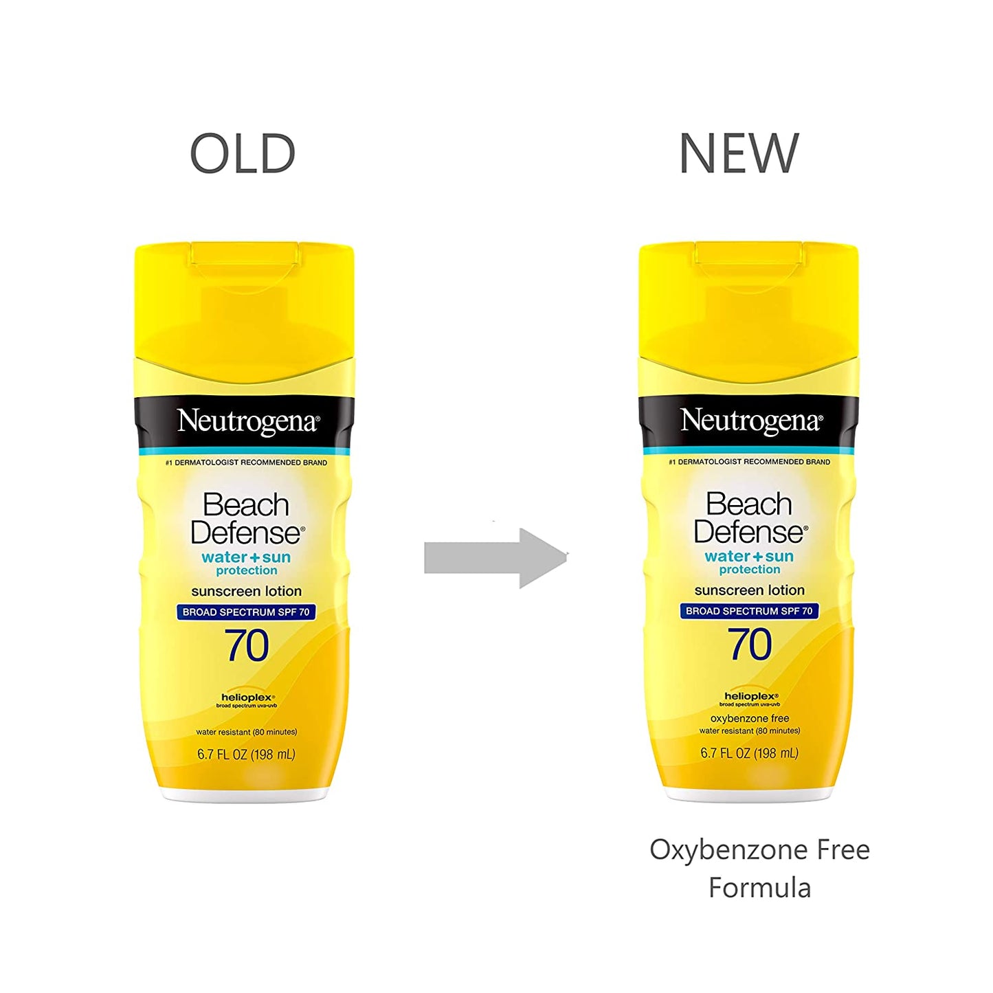 Neutrogena Beach Defense Water + Sun Protection Sunscreen Lotion SPF 70, 6.7 fl.oz / 198ml