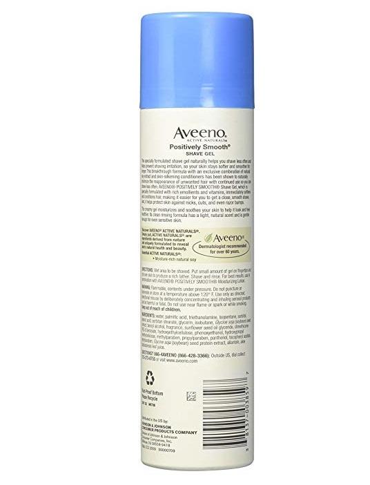 Aveeno Positively Smooth Shave Gel 7 oz