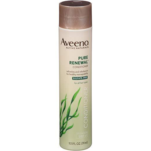 Aveeno Pure Renewal Hair Conditioner, Moisturizing Conditioner with Seaweed Extract, Sulfate-Free Formula, 10.5 Fl Oz
