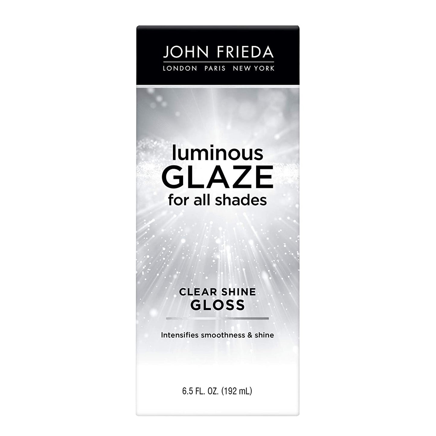 John Frieda Luminous Glaze Clear Shine Gloss, 6.5 oz, Anti-Fade, Color Enriching Gloss, Safe for Color Treated Hair