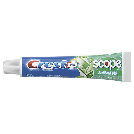 Crest Plus Scope Complete Whitening Toothpaste, Minty Fresh, 5.4 oz