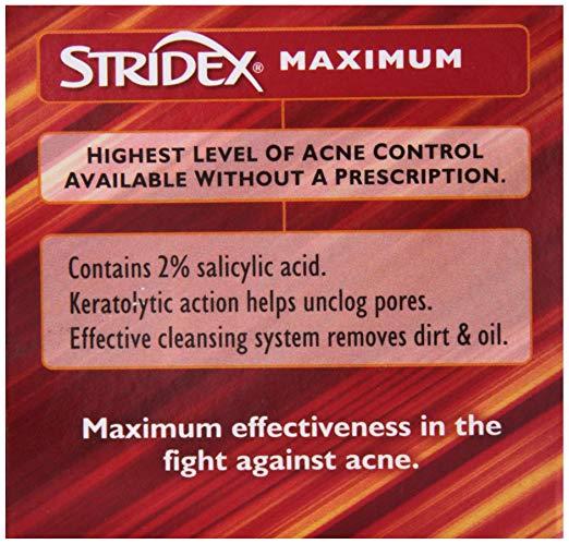 Stridex Max St Size 55s Stridex Maximum Strength 55ct
