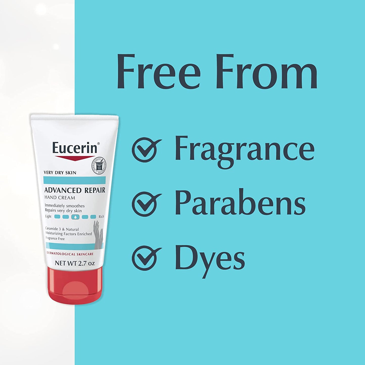 Eucerin Advanced Repair Hand Cream 2.7 Oz 78g
