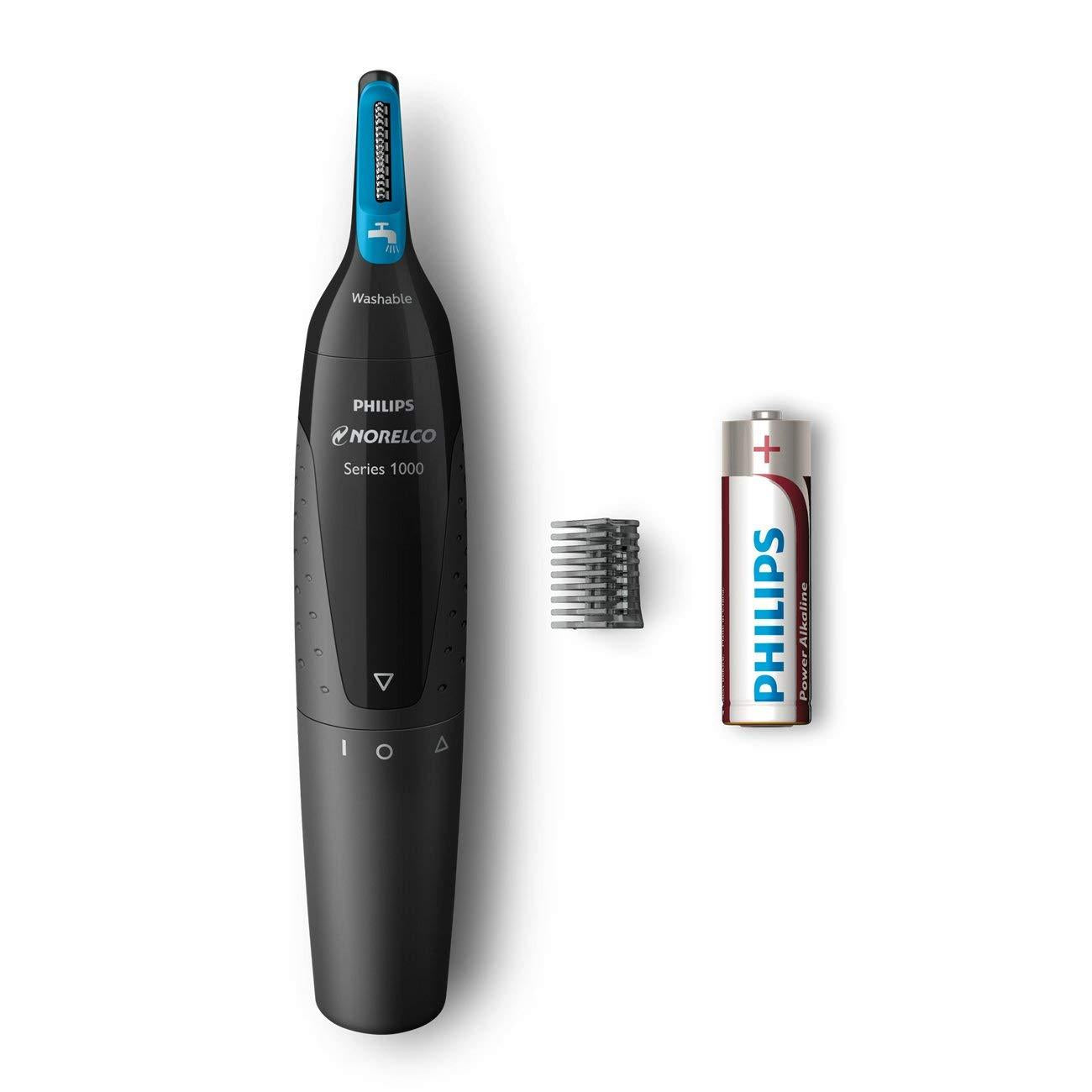 Philips Norelco 1700 Nose Ears and Eyebrow Hair Trimmer NT1700/49 Comfortable Washable (Series 1000)