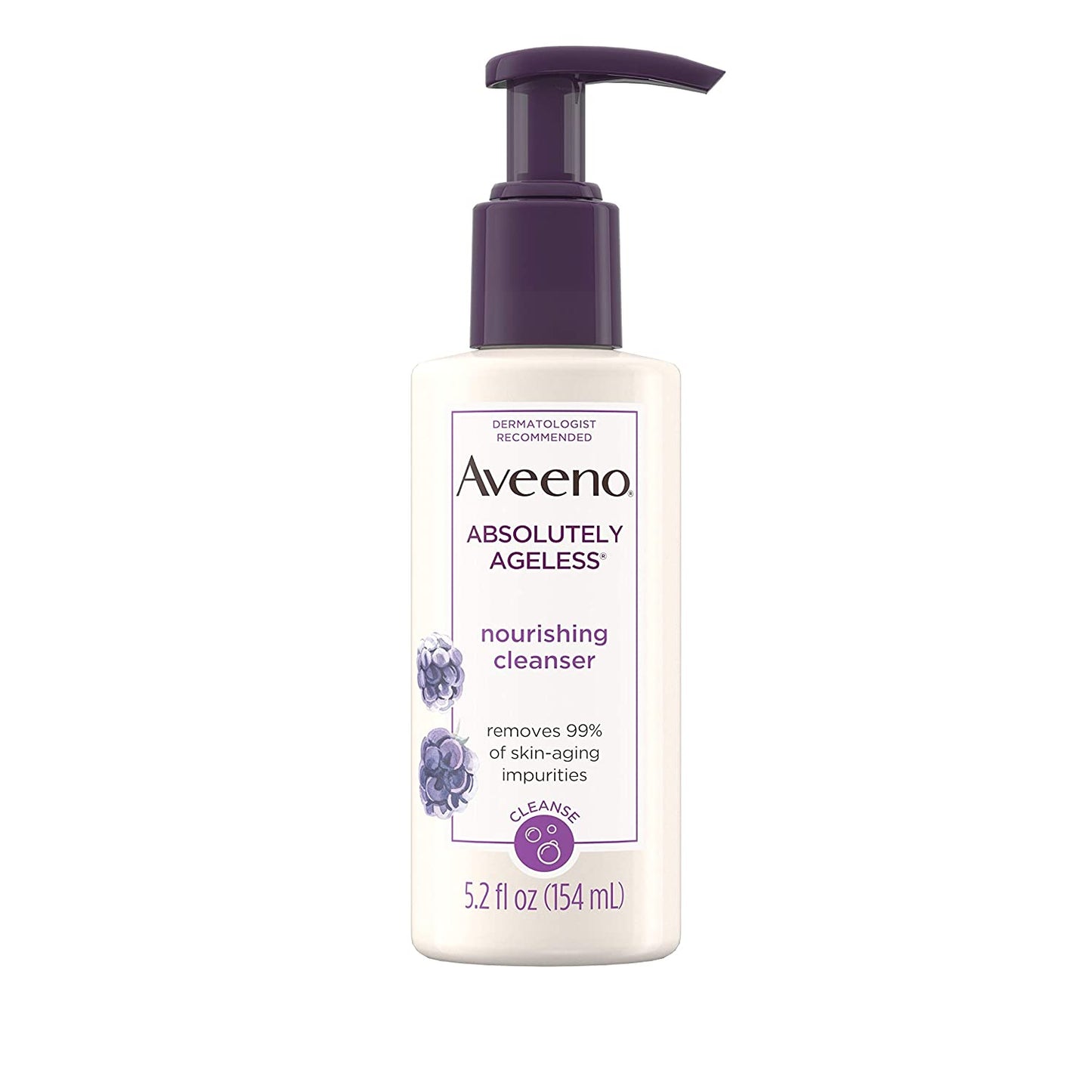 Aveeno Absolutely Ageless Facial Nourishing Anti-Aging Cleanser, 154ml