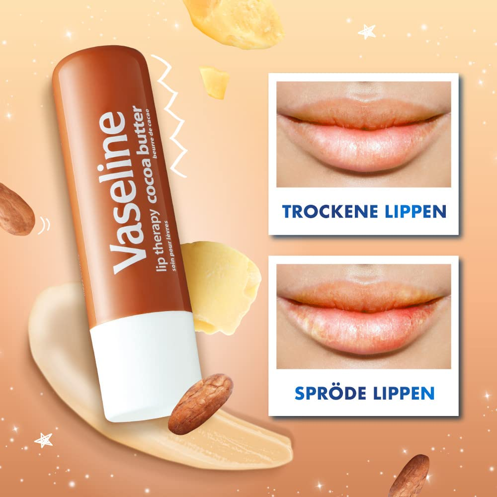 Vaseline Lip Theraphy With Petroleum Jelly Cocoa Butter 4.8 g (0.16 oz)