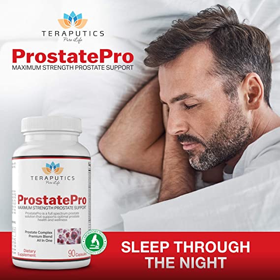 Teraputics Pure Life ProstatePro Maximum Strength Prostate Support Premium Supplement 90 Capsules