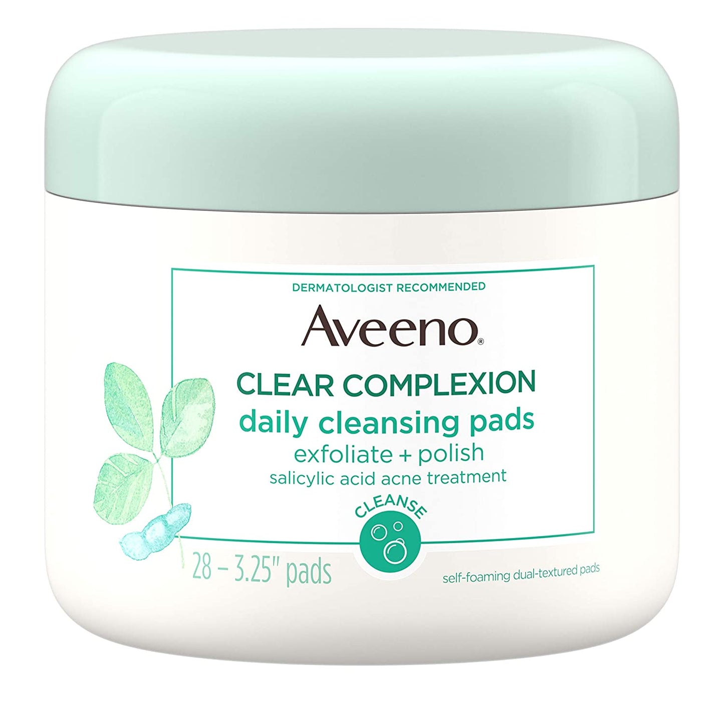 Aveeno Clear Complexion Daily Facial Cleansing Pads With Salicylic Acid Blemish Treatment, 28 Count