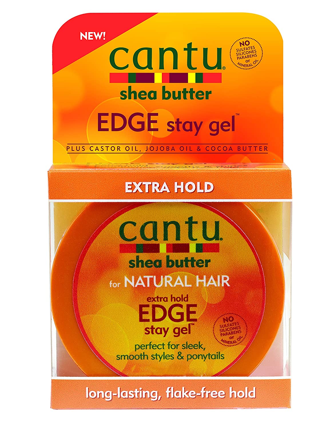 Cantu Shea Butter Extra Hold Edge Stay Gel, 2.25 oz / 64 g