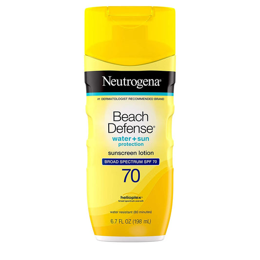 Neutrogena Beach Defense Water + Sun Protection Sunscreen Lotion SPF 70, 6.7 fl.oz / 198ml
