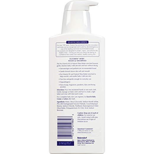 Eucerin Baby Wash and Shampoo 13.5 fl oz