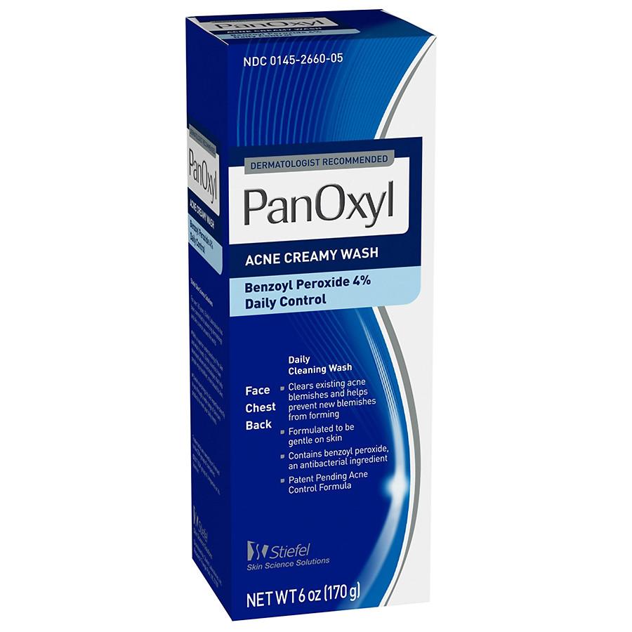 PanOxyl Acne Creamy Wash Benzoyl Peroxide 4% Daily Control 6 oz
