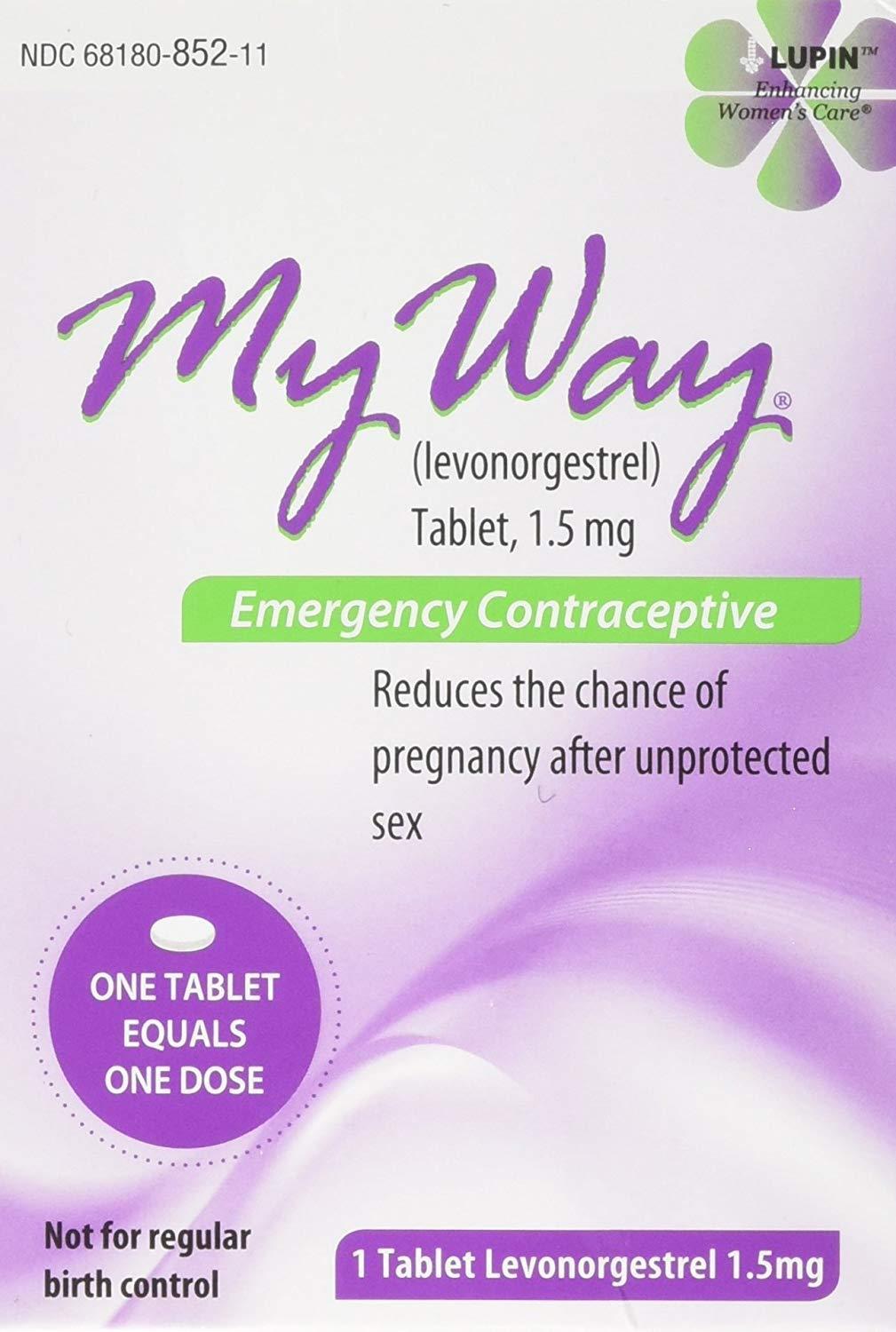 My Way Pill Emergency Plan B - 1 Pill - Same Day Rush Shipping Available