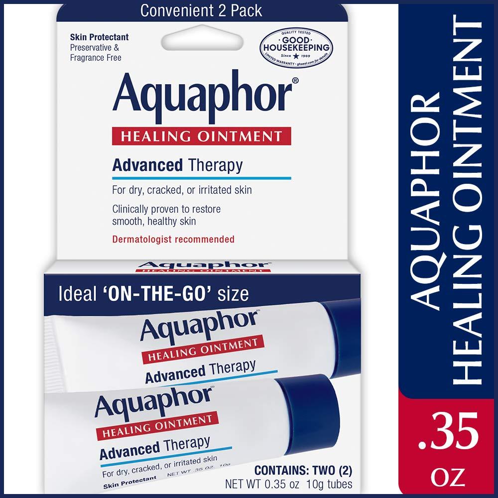 Aquaphor Advanced Therapy Healing Ointment Skin Protectant to Go Pack 2 Pack (2 x .35 oz)