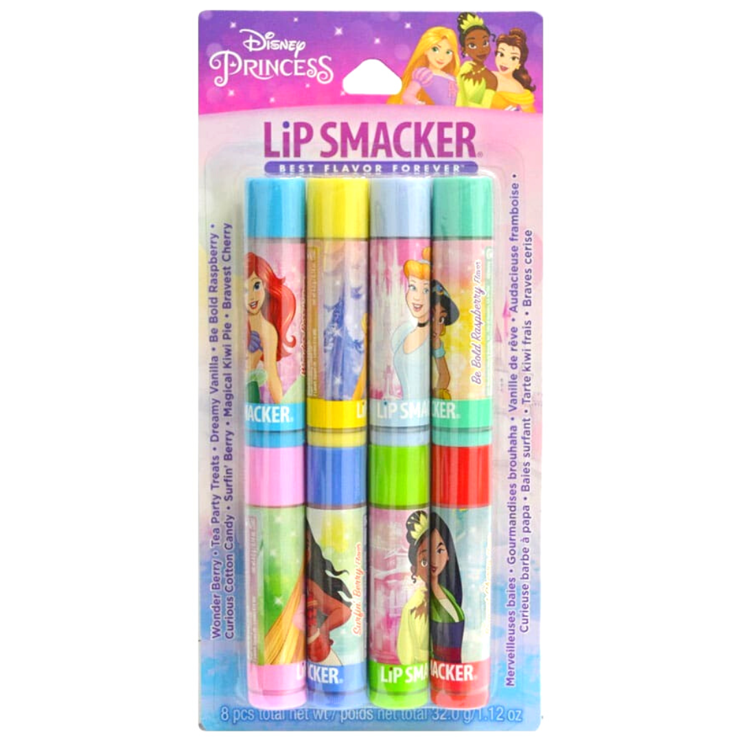 Lip Smacker DisneyPrincess Lip Balm Party Pack 8 Lip Balms PACKAGING MAY VARY