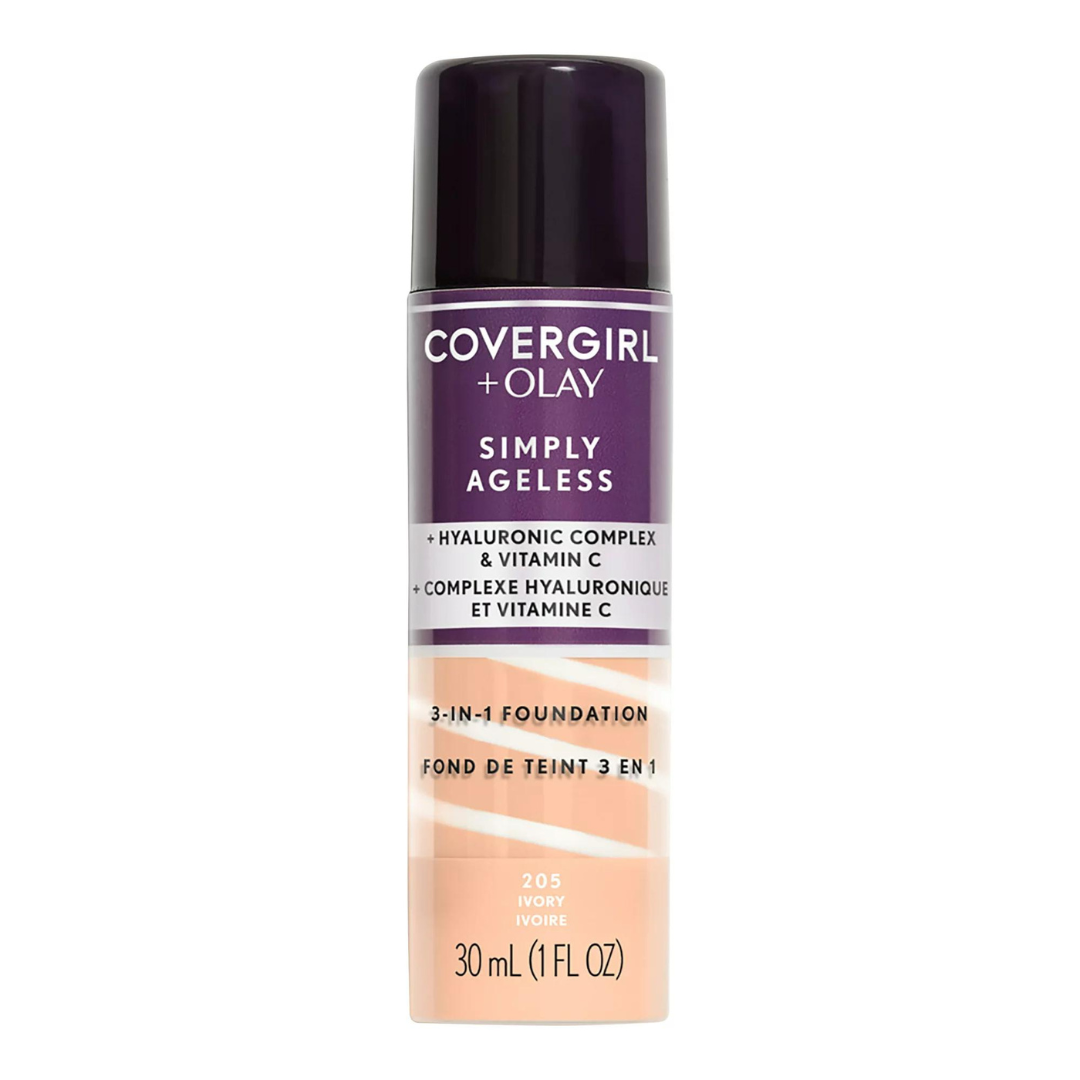 Covergirl + Olay Simply Ageless Hyaluronic Complex & Vitamin C 3-in-1 Foundation 245 Warm Beige 1 oz