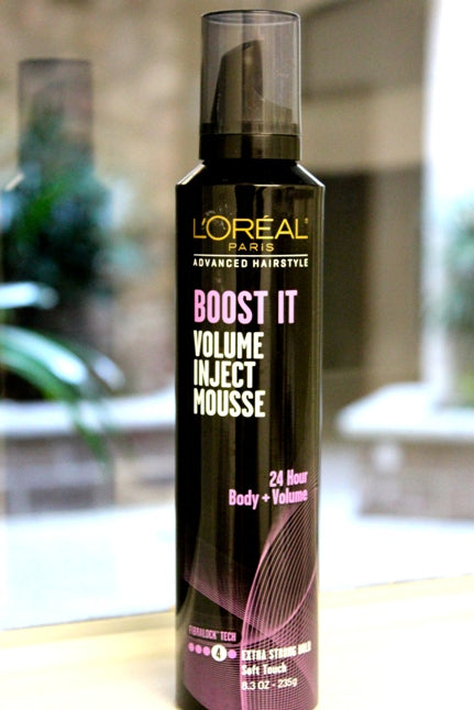LOreal Paris Hair Care Advanced Hairstyle Boost It Volume Inject Mousse, Extra Strong Hold Soft Touch 8.3 oz / 235 g