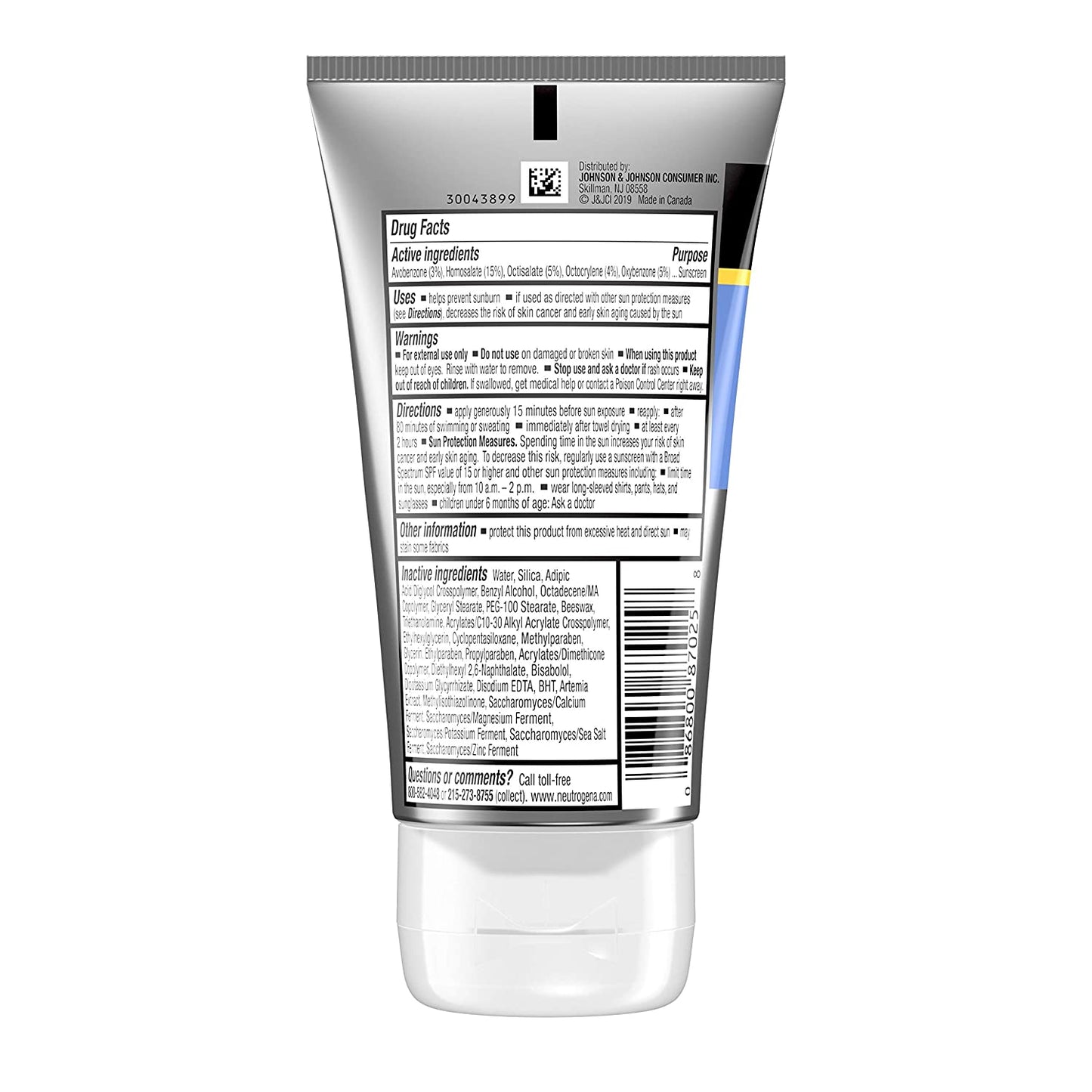 Neutrogena Sport Face Oil-Free Lotion Sunscreen Broad Spectrum SPF 70+, 2.5 fl.oz / 73ml