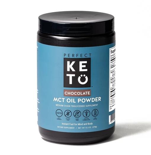 Perfect Keto MCT Oil Powder: Ketosis Supplement for Ketone Energy (Chocolate) 378g