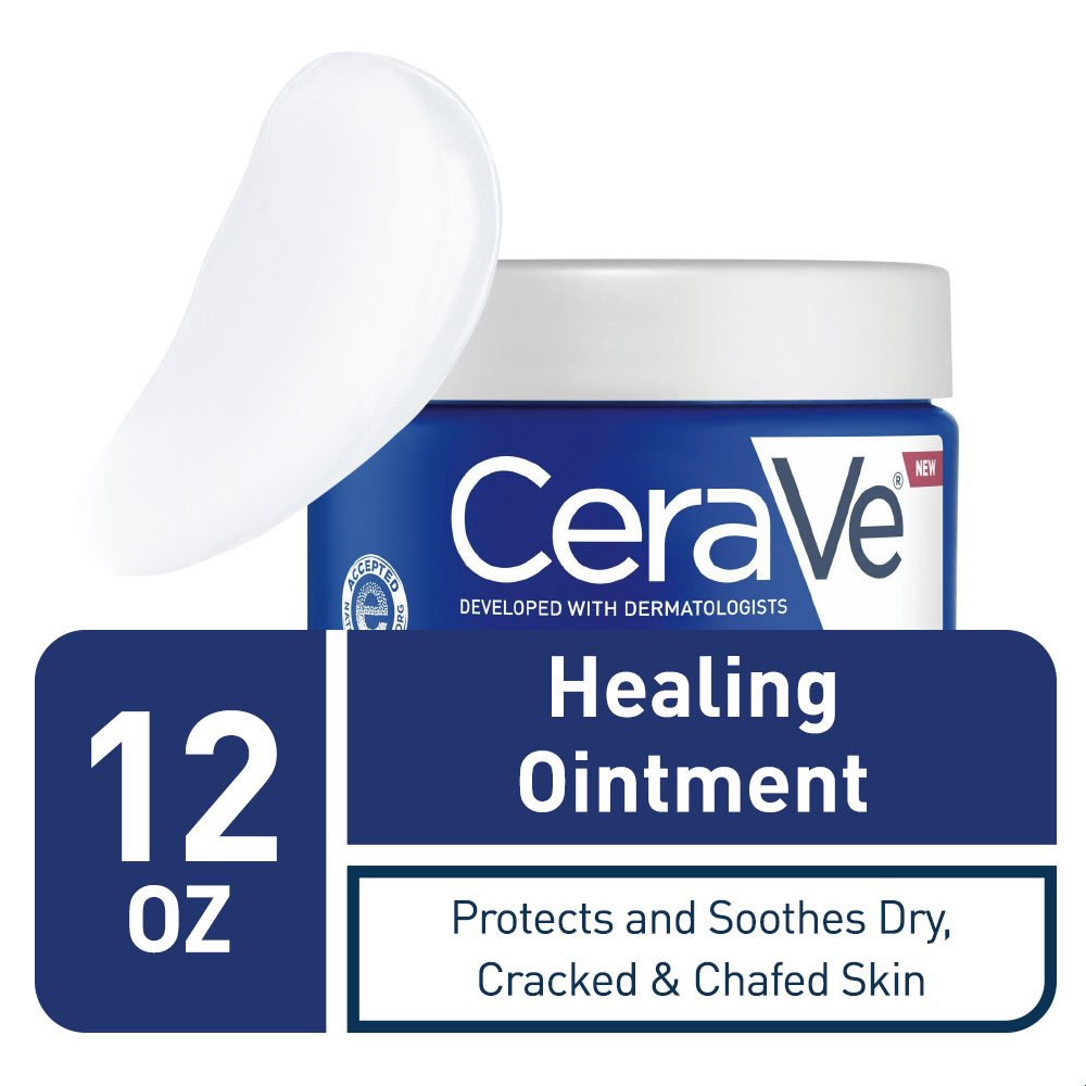 CeraVe Healing Ointment with Petrolatum Ceramides Lanolin, Fragrance Free 12 oz
