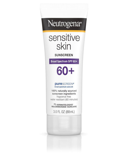 Neutrogena Sensitive Skin Sunscreen Lotion Broad Spectrum SPF 60+ 3 Fl Oz