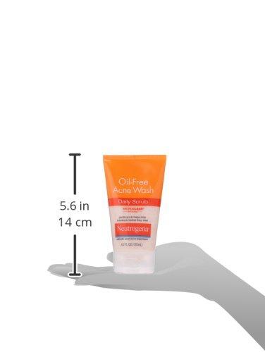 Neutrogena Oil-Free Acne Face Wash Daily Scrub With Salicylic Acid, 124 ml