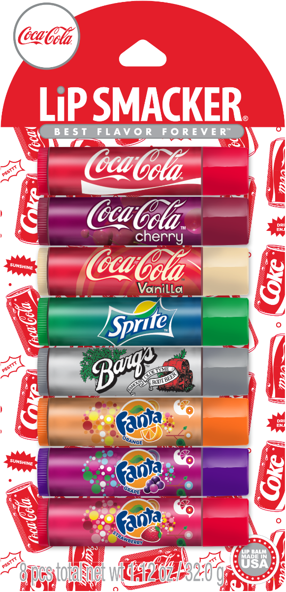 Lip Smacker Coca-Cola Party Variety Pack Lip Balm, 8 Pieces