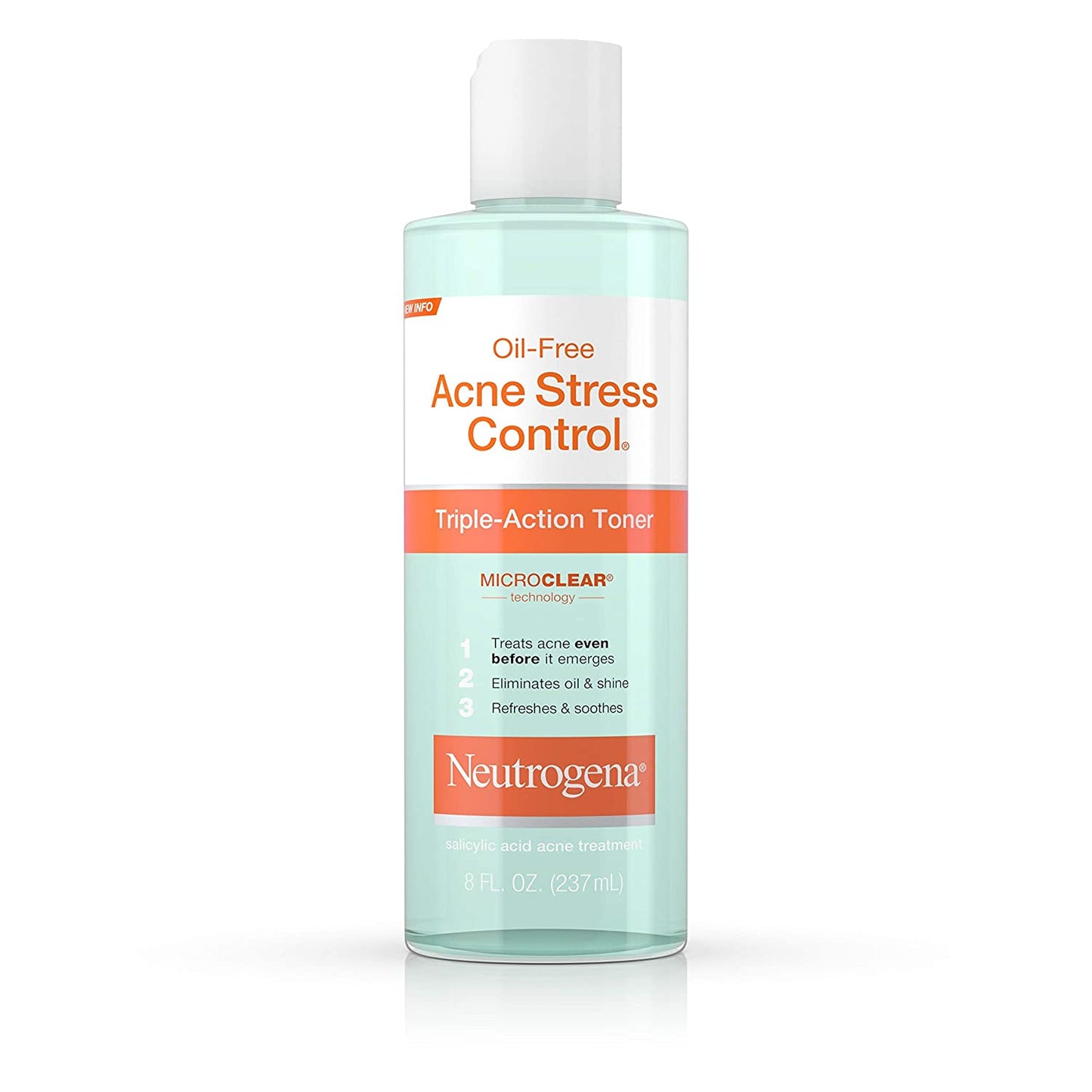 Neutrogena Oil Free Acne Stress Control Triple Action Toner, 8 fl oz / 237 ml