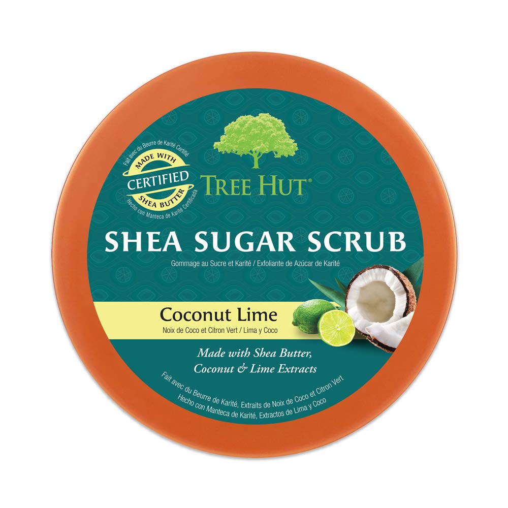 Tree Hut Shea Sugar Scrub Coconut Lime, 18 oz / 510 g (Packaging may Vary)