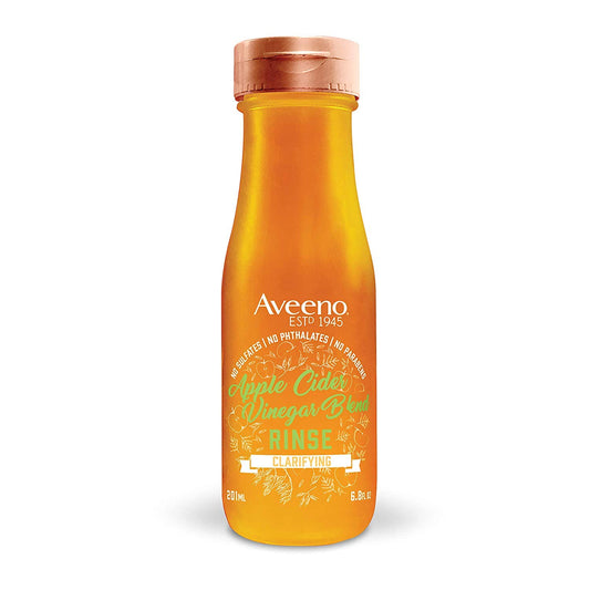 Aveeno Apple Cider Vinegar Blend In-Shower Hair Rinse Clarify & Shine, 6.8 fl.oz / 201 ml