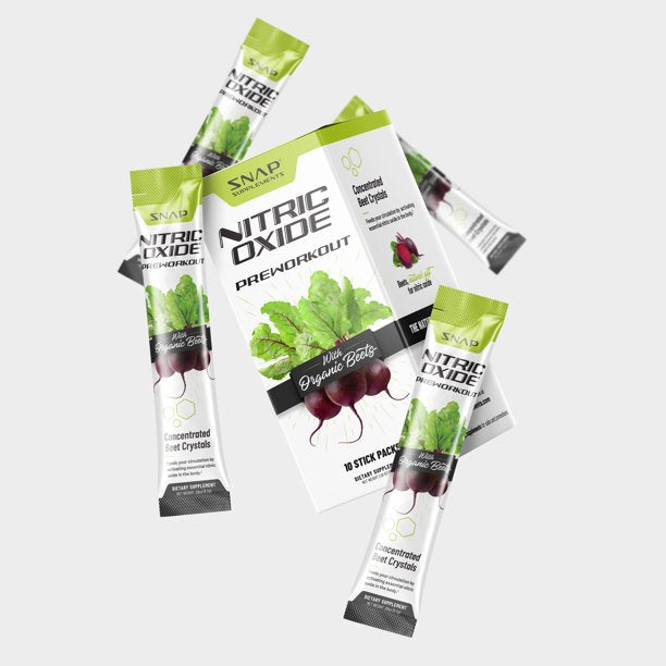 SNAP Nitric Oxide Preworkout With Organic Beets 1 Stick Pack 8.2 g