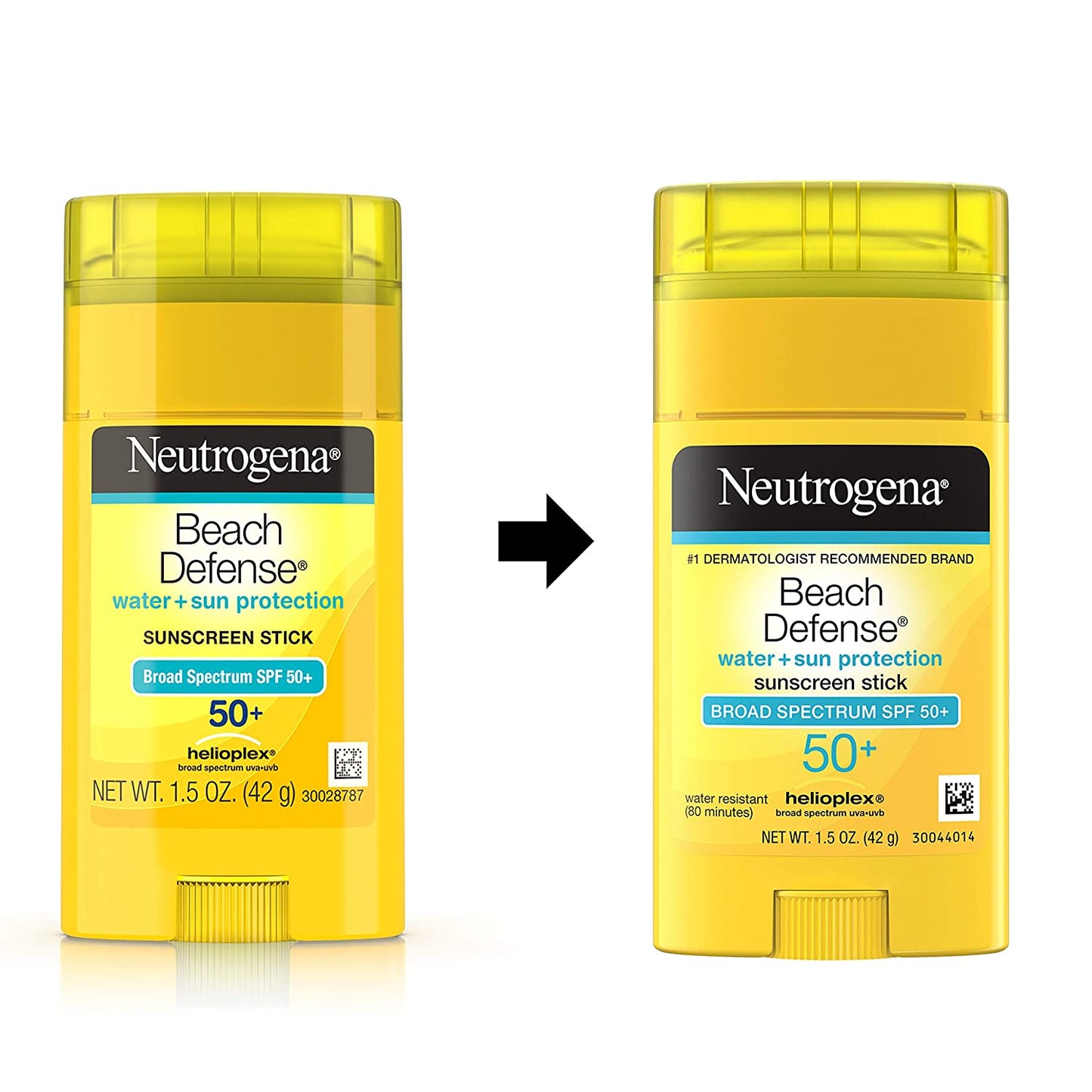 Neutrogena Beach Defense Water + Sun Protection Sunscreen Stick with Broad Spectrum SPF 50+, 1.5 oz. / 42g