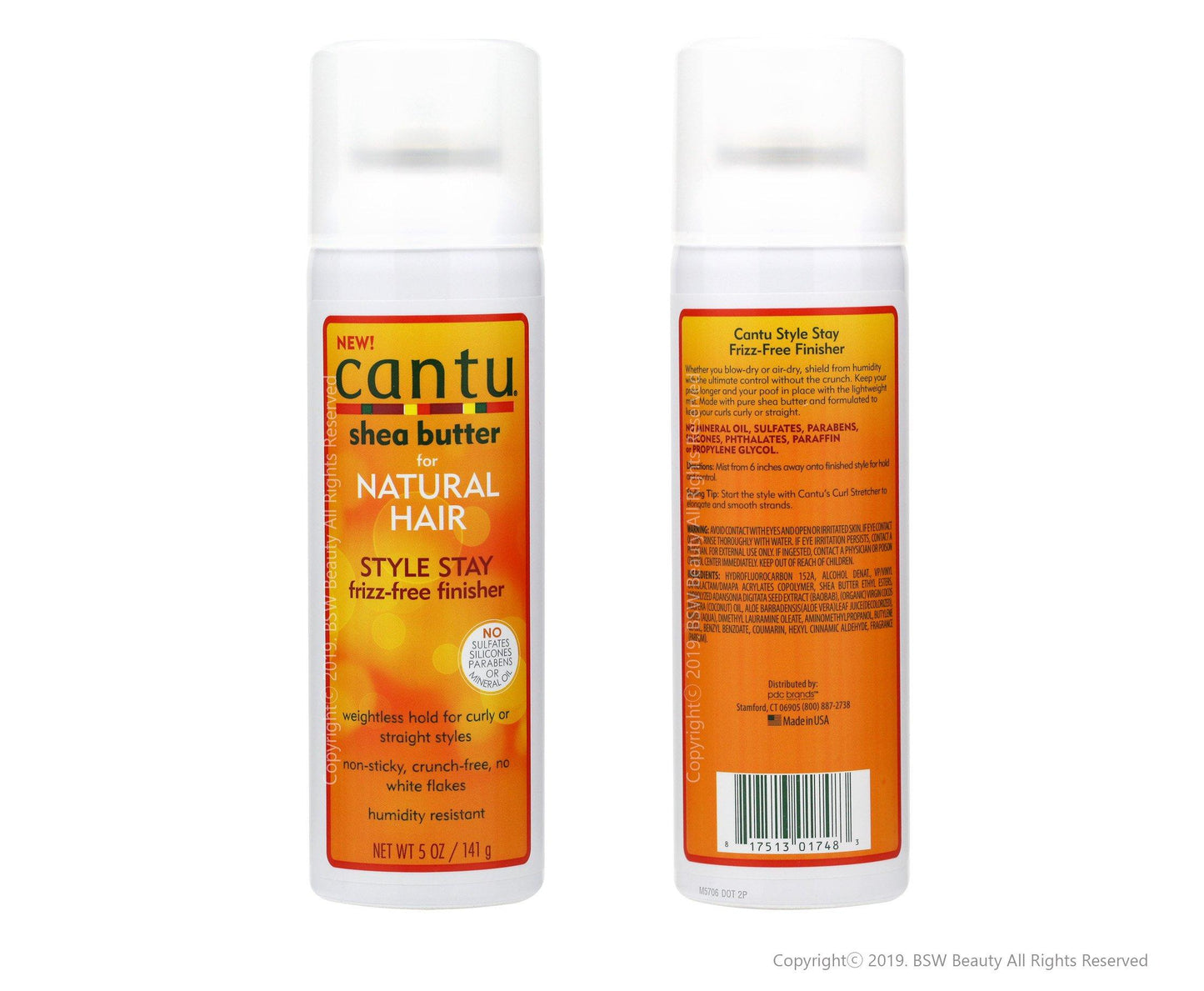 Cantu Shea Butter for Natural Hair Style Stay Frizz Free Finisher 5 oz