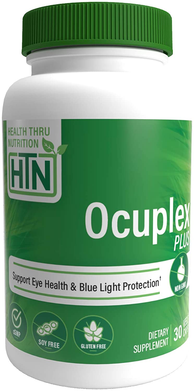 Health Thru Nutrition Ocuplex Plus, Supports Eye Health & Blue Light Protection, 30 Vegecaps