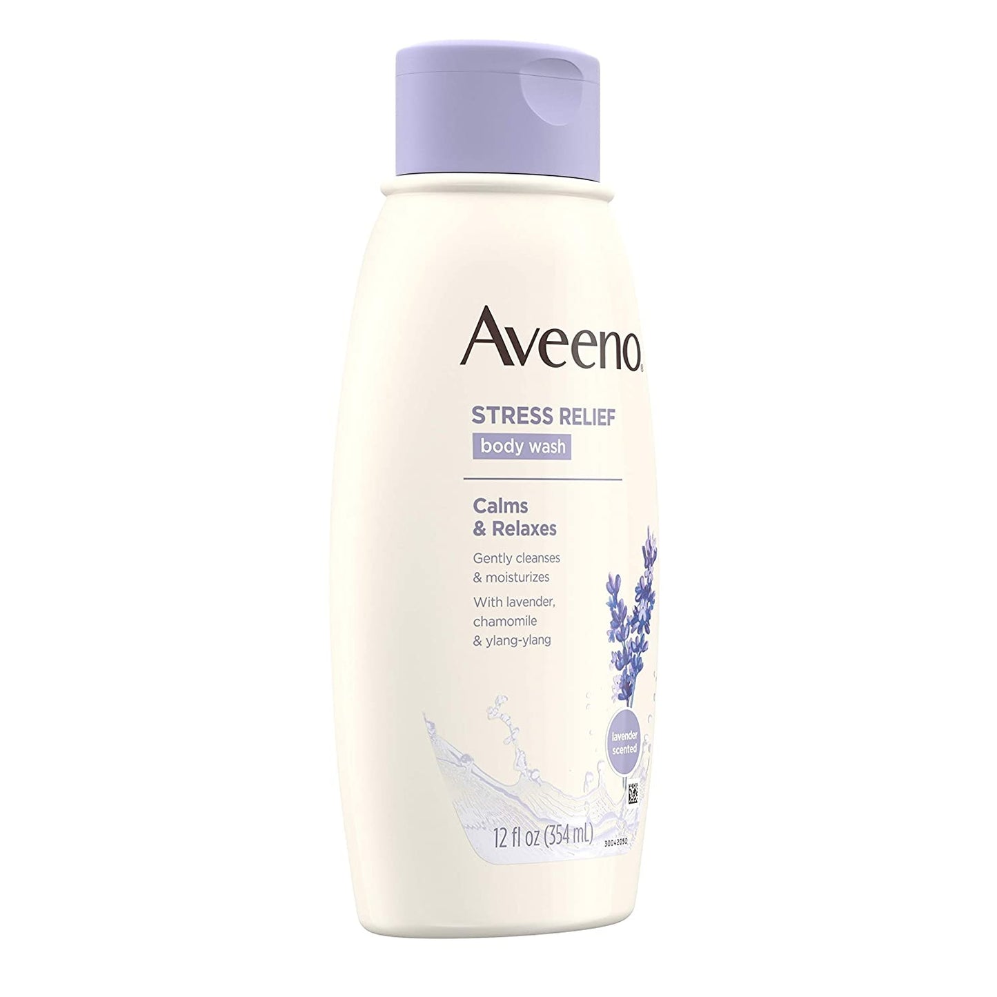 Aveeno Active Naturals Stress Relief Body Wash with Lavender Chamomile + Ylang-Ylang 12 oz