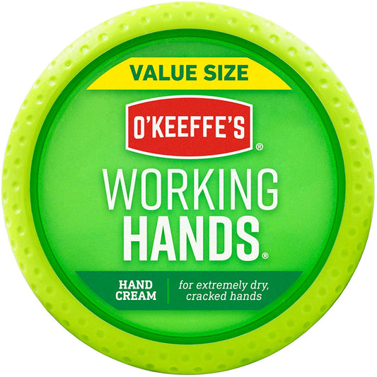 O'Keeffe's Working Hands Hand Cream for Extremely Dry, Cracked Hands, 6.8 oz. / 193g (Value Size)