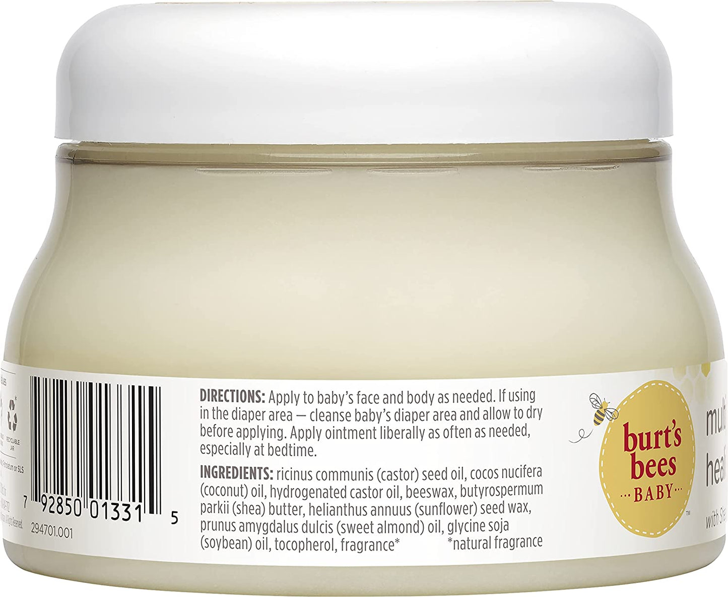 Burt's Bees Baby 100% Natural Multipurpose Healing Ointment for Face & Body, 7.5 oz. / 212.6 g Tub