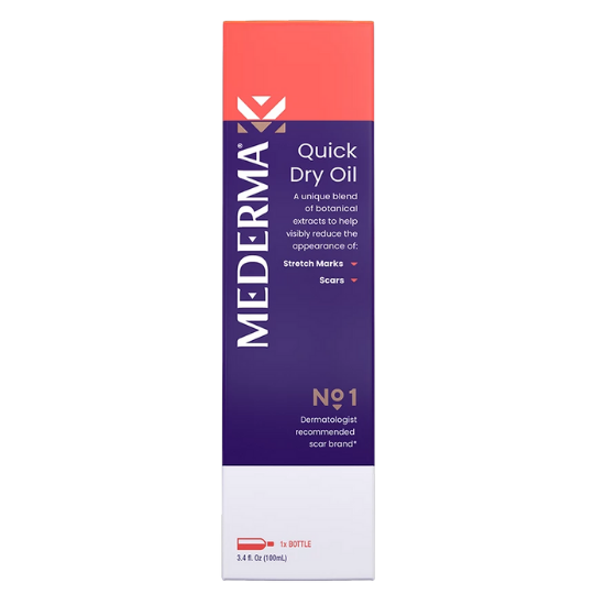 Mederma Quick Dry Oil for Scars, Stretch Marks, Uneven Skin Tone and Dry Skin 3.4 fl. oz (100 ml)