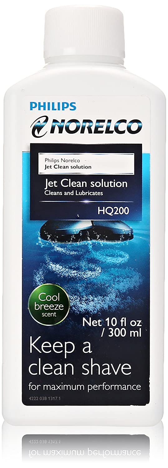 Philips Norelco Jet Clean Solution HQ200, Cool Breeze Scent, 10 fl.oz / 300ml Cleans & Lubricates Shaver