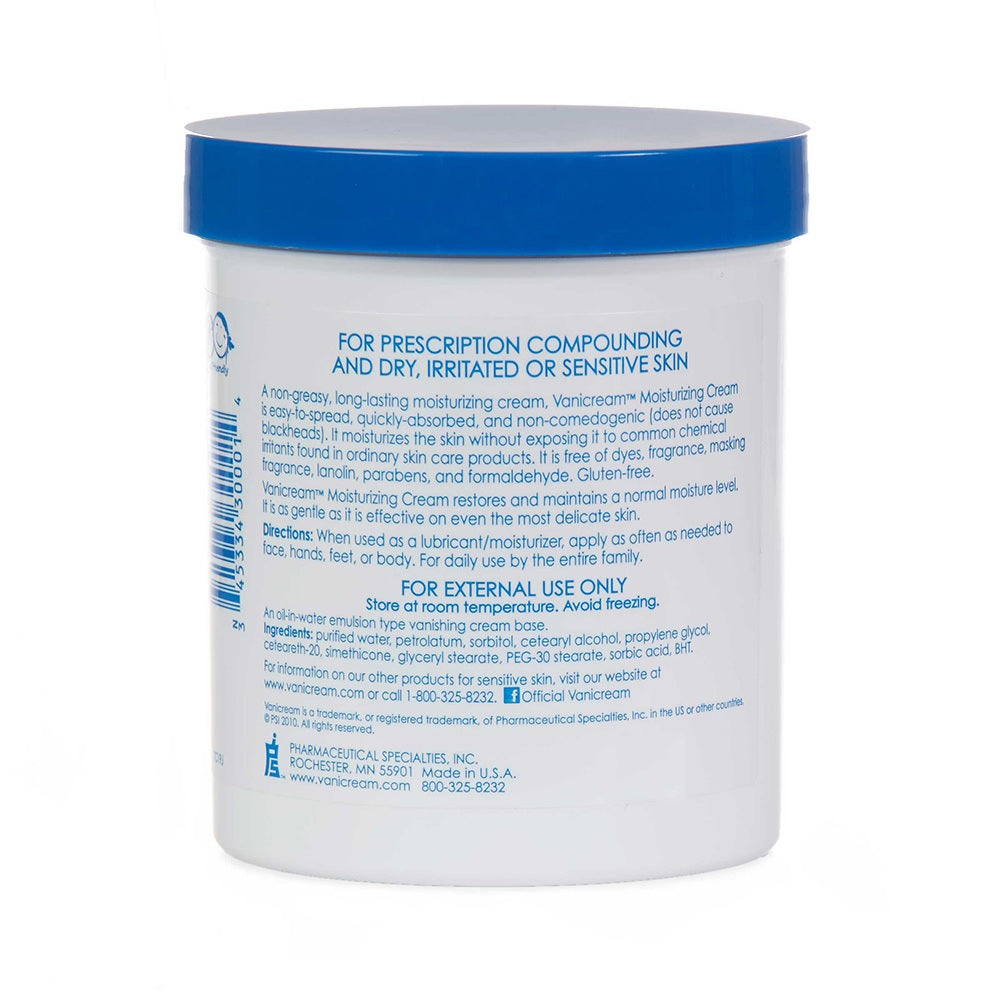 Vanicream Moisturizing Cream for Sensitive Skin, Fragrance and Paraben Free, 1 lb / 453g