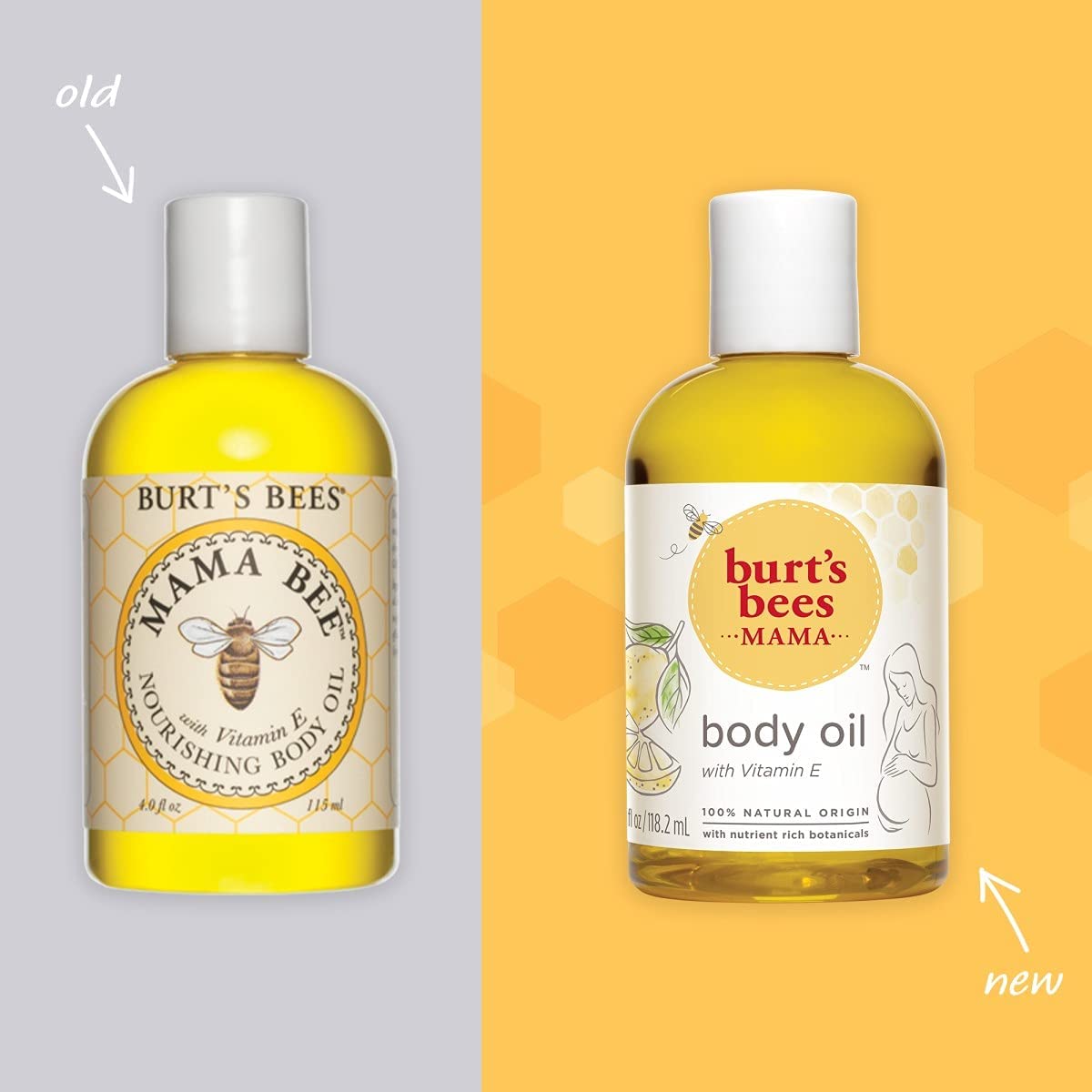 Burt's Bees Mama Bee Nourishing Body Oil with Vitamin E 4 fl oz / 115 ml