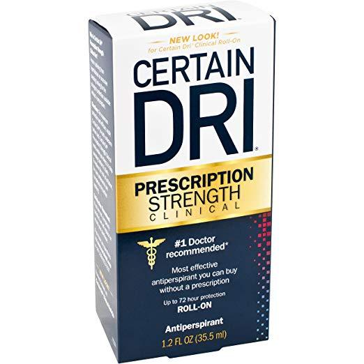 Certain DRI Prescription Strength Clinical, Roll-On Anti-Perspirant NO BOX