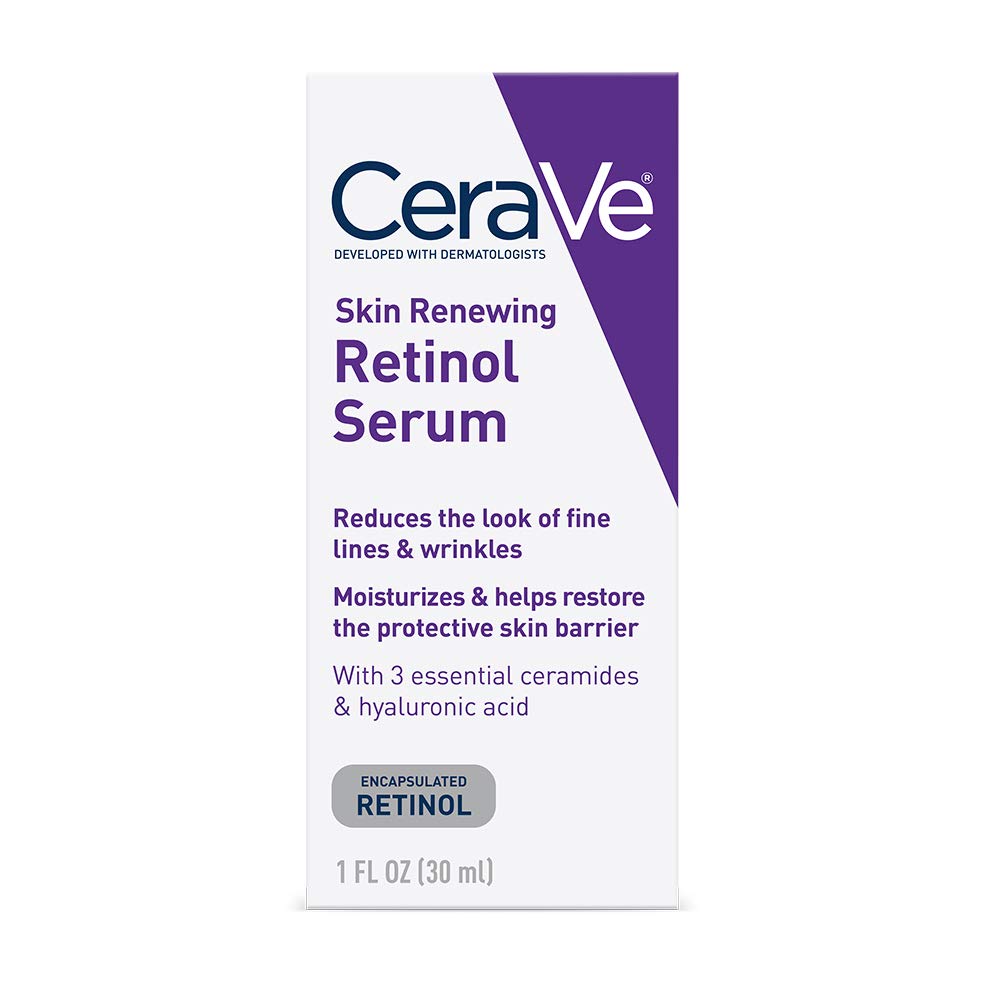 CeraVe Anti Aging Retinol Cream Serum for Face, Fragrance Free, 1 fl.oz / 30ml