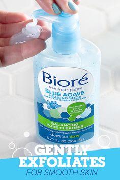 Biore Blue Agave + Baking Soda Great for Combination Skin, Balancing Pore Cleanser 6.77 fl.oz (200 ml)