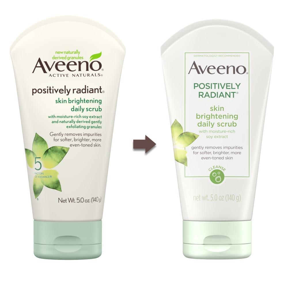 Aveeno Positively Radiant Skin Brightening Daily Scrub, 140g